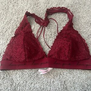 Love pink red bralette size large